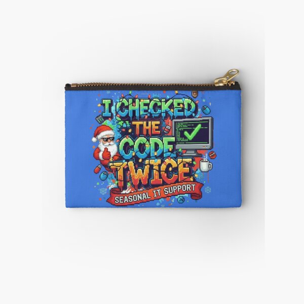 Item preview, Santa's Secret Code in pixel art Christmas style: Gift T-shirt for Geek Developers and Programmers designed and sold by Artbesttopic.