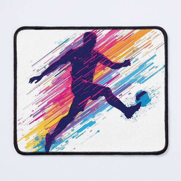Item preview, Colour Splash Soccer Player Art designed and sold by PixelKickr.
