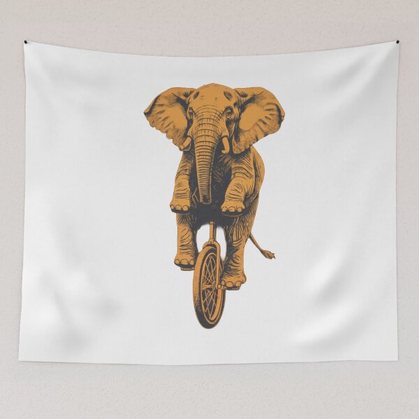 Item preview, URBAN ROGUE - Unicycle Elephant designed and sold by Urbanrogue&co.