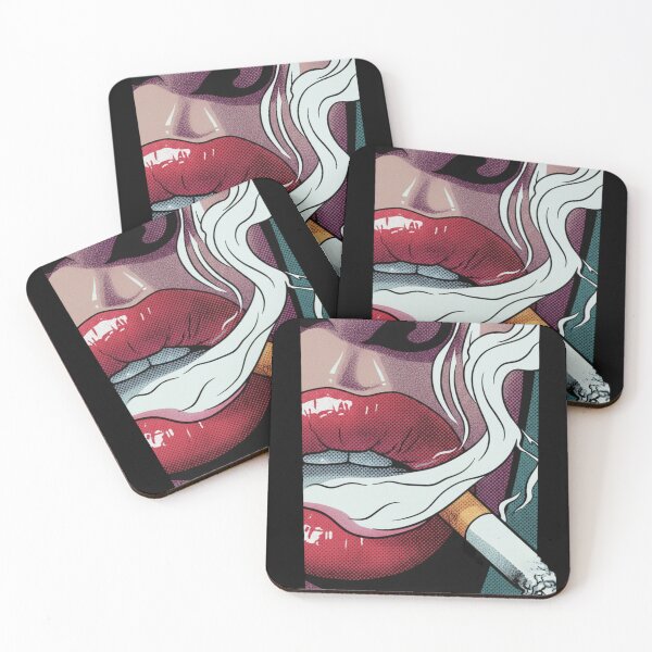 Item preview, Pop Lips with Cigarette Smoke designed and sold by Sauartsy.