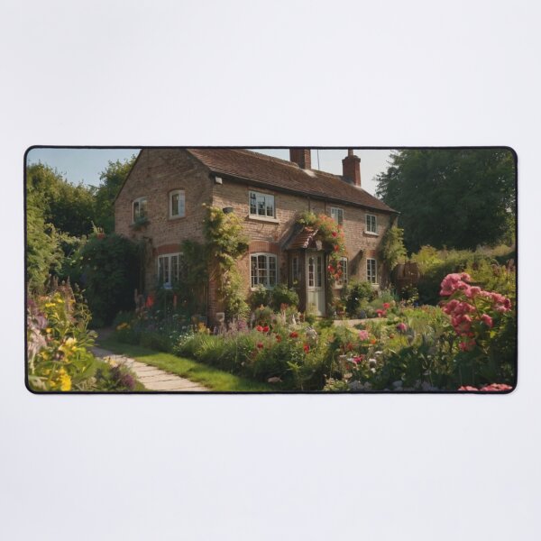 Item preview, English Cottage beside the Flower Garden designed and sold by BlareBlare.