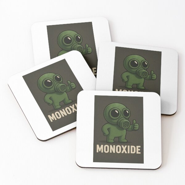 Item preview, MONOXIDE – Cute Toxic Gas Mask Character designed and sold by NomadUSArt.