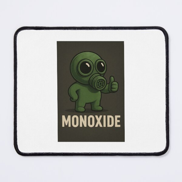 Item preview, MONOXIDE – Cute Toxic Gas Mask Character designed and sold by NomadUSArt.
