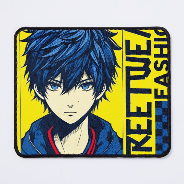Item preview, STREETWEAR FASHION Anime Boy Blue Hair Aesthetic Graphic Tee designed and sold by GenZFashion000.