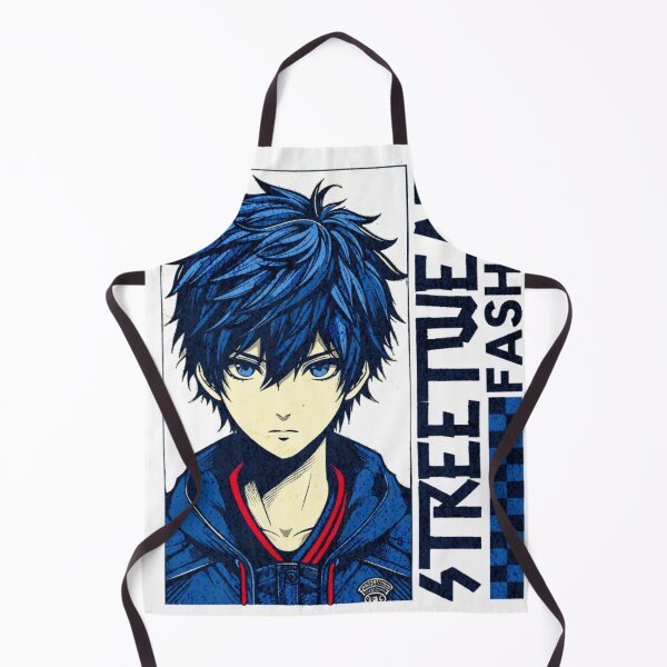Item preview, STREETWEAR FASHION Anime Boy Blue Hair Aesthetic Graphic Tee designed and sold by GenZFashion000.