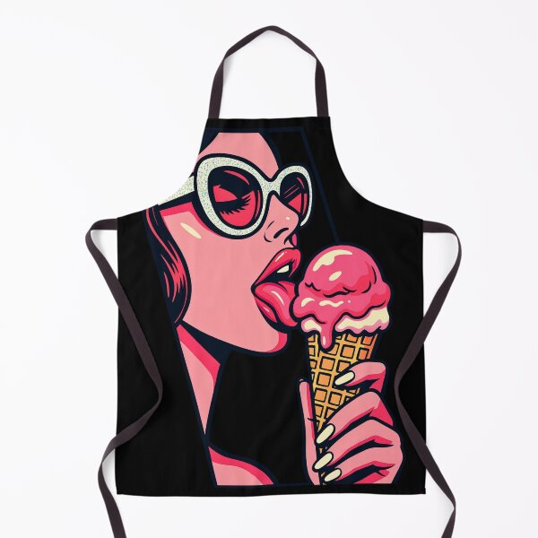 Item preview, Pop Girl with Pink Ice Cream designed and sold by Sauartsy.