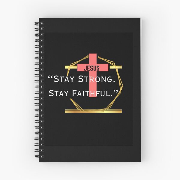Item preview, Stay Strong. Stay Faithful – Inspiring Christian Quote T-Shirt for Daily Courage designed and sold by Pradip basu.