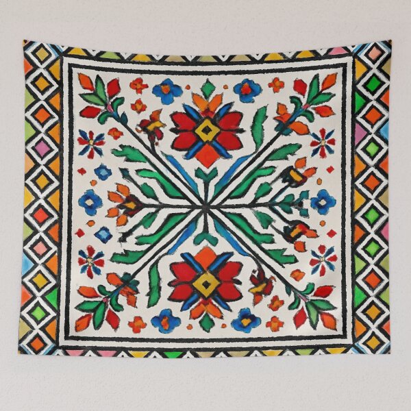 Item preview, Balkan Ornament - Folk Art Pattern designed and sold by Myra365Art.