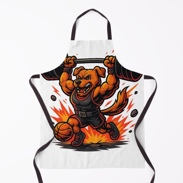 Item preview, Iron Paw Lifter – Muscular Weightlifting Dog Powerlifting Cartoon designed and sold by PawWave.