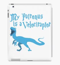 My Patronus is a Velociraptor iPad Case/Skin