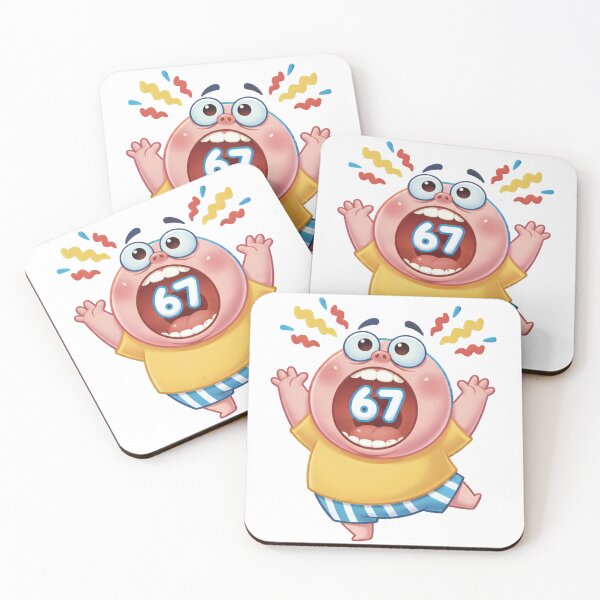 Item preview, Cute 67 Kid Meme – Funny Kawaii Cartoon designed and sold by bennasener.