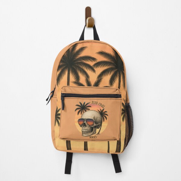 Item preview, Retro Sunset Skull - Just Chill BRO aesthetic designed and sold by JoysByTanja.