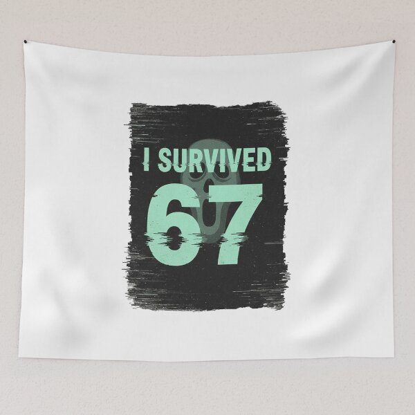 Item preview, I Survived 67 – Analog Horror Meme Parody designed and sold by bennasener.