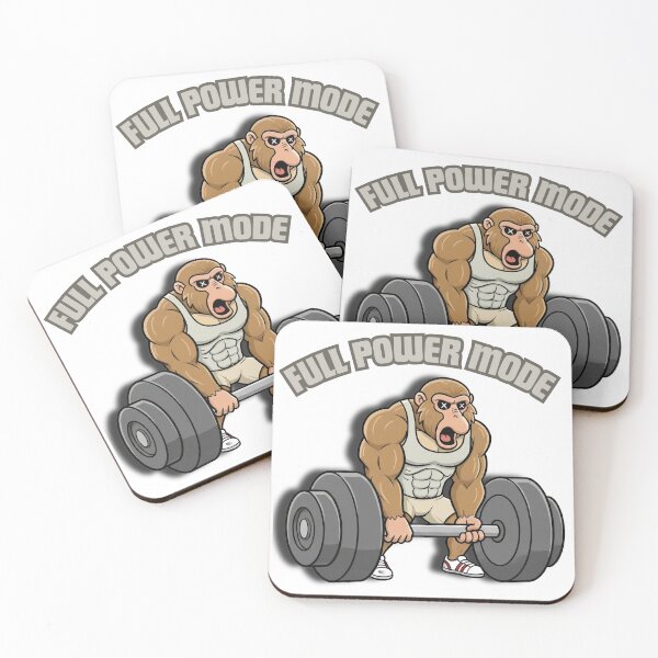 Item preview, Full Power Mode – Funny Gym Cartoon Powerlifting Design designed and sold by BeakBros.