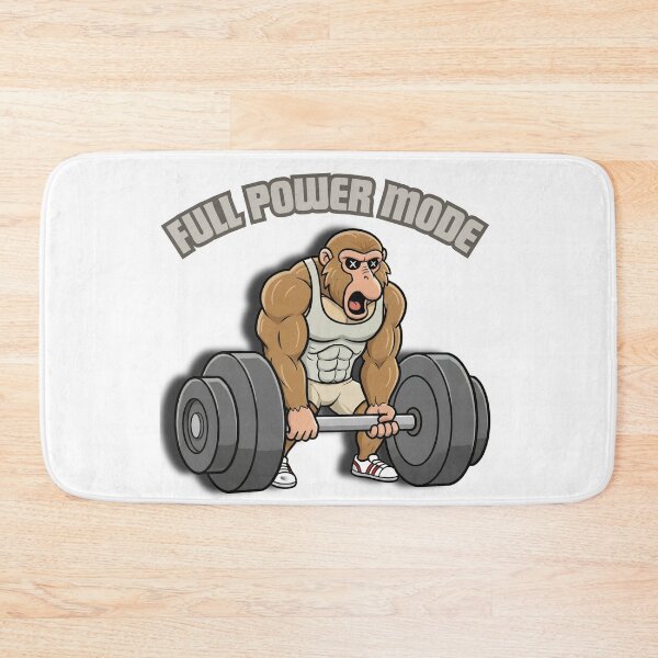 Item preview, Full Power Mode – Funny Gym Cartoon Powerlifting Design designed and sold by BeakBros.