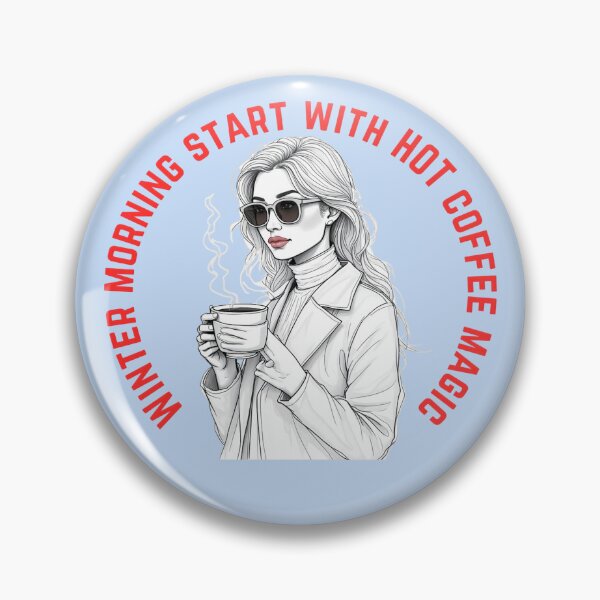 Item preview, Winter Coffee Aesthetic Girl Illustration for Cozy Morning Lovers designed and sold by MARK-ZONE.