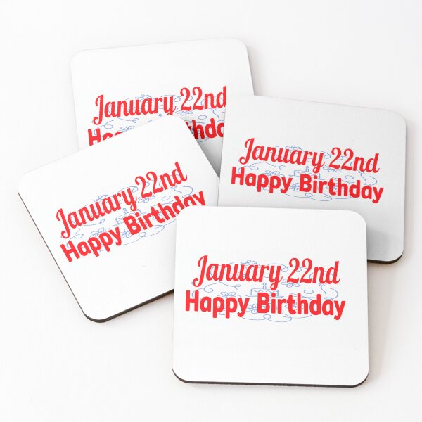 Item preview, January 22nd, Gift birthday  designed and sold by Sujinthaiart.