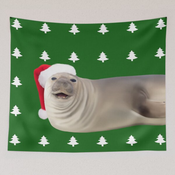 Item preview, Ihupuku (Elephant Seal) Santa designed and sold by GivernyKate.