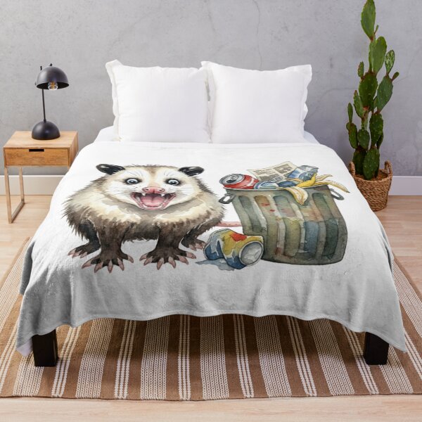 Item preview, Cheerful Opossum Guardian of the Trash designed and sold by octavaretro.