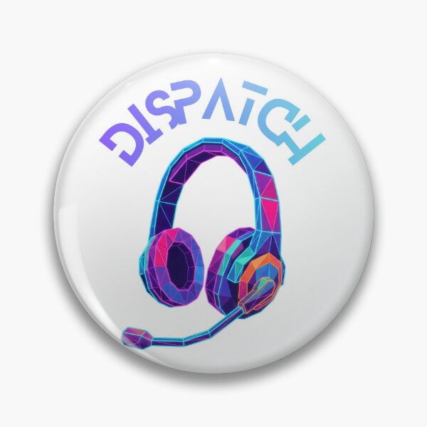Item preview, Neon Geometric Dispatcher Headset - Gamer & 911 Operator Art designed and sold by PanaddaArtStudio.