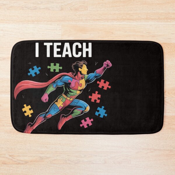 Item preview, Autism Awareness Teacher I Teach Awesome Superheroes designed and sold by ControlCenter.