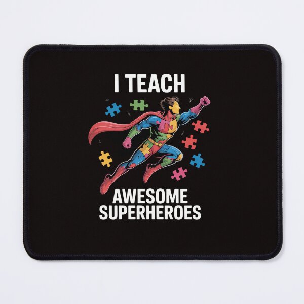 Item preview, Autism Awareness Teacher I Teach Awesome Superheroes designed and sold by ControlCenter.