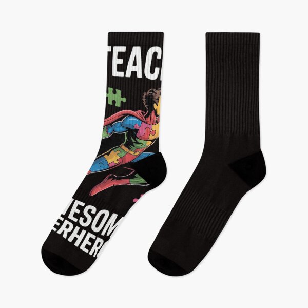 Item preview, Autism Awareness Teacher I Teach Awesome Superheroes designed and sold by ControlCenter.