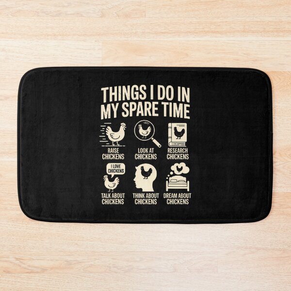 Item preview, Things I Do In My Spare Time Funny Chicken Farmer Poultry designed and sold by MaudeGloria.