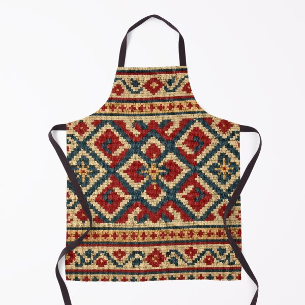 Item preview, Serbian Woven Pattern - Traditional Folk Textile designed and sold by Myra365Art.