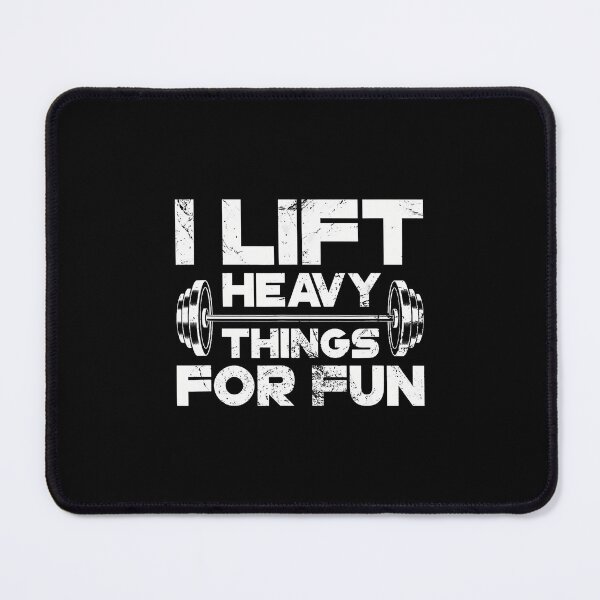 Item preview, I Lift Heavy Things For Fun Weightlifting Gym Workout Grunge designed and sold by LavetaCatherine.