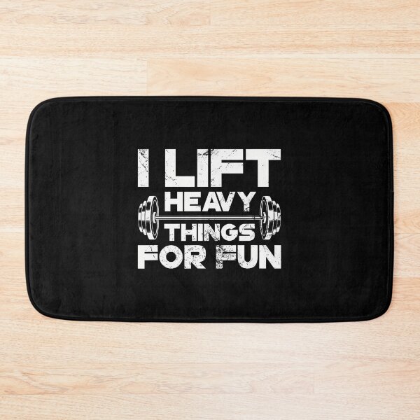 Item preview, I Lift Heavy Things For Fun Weightlifting Gym Workout Grunge designed and sold by LavetaCatherine.