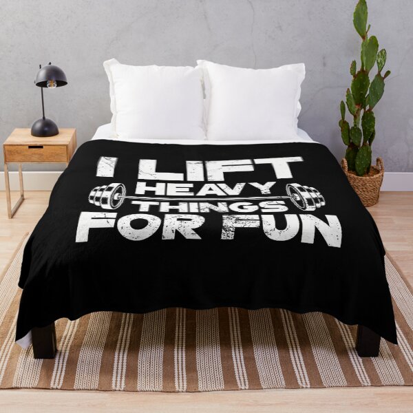 Item preview, I Lift Heavy Things For Fun Weightlifting Gym Workout Grunge designed and sold by LavetaCatherine.