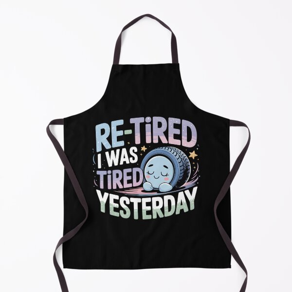 Item preview, Re-Tired I Was Tired Yesterday – Cute Sleepy Tire Pastel Cosmic Design designed and sold by SaritaVerseArt.