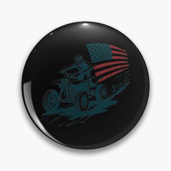 Item preview, ATV Quad Four Wheeler Bike Rider American Flag Distressed designed and sold by OlafLica.