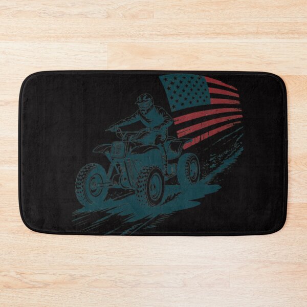 Item preview, ATV Quad Four Wheeler Bike Rider American Flag Distressed designed and sold by OlafLica.