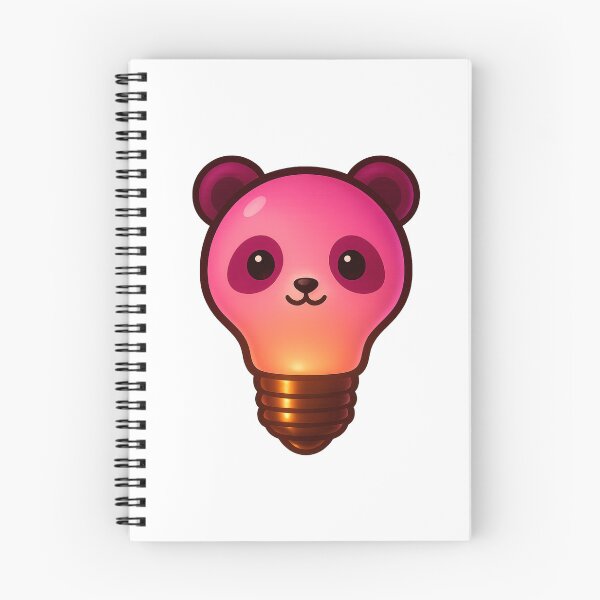 Item preview, Cute Pink Panda Lightbulb – Kawaii Glowing Cartoon Panda Design designed and sold by GoldenDreamGallery.