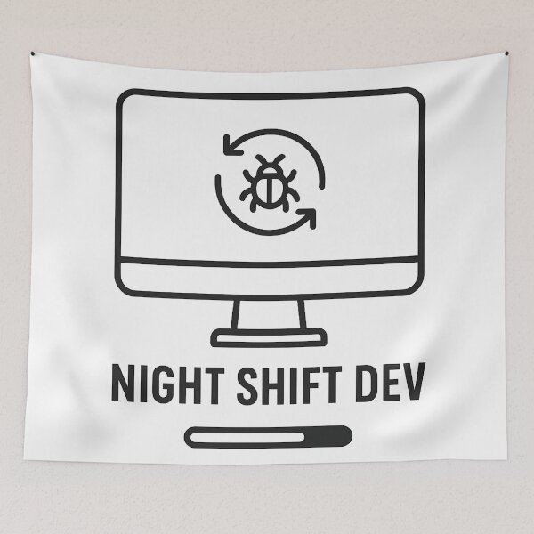Item preview, Night Shift Dev — Minimal Security Debug Loop designed and sold by techy-rrr.