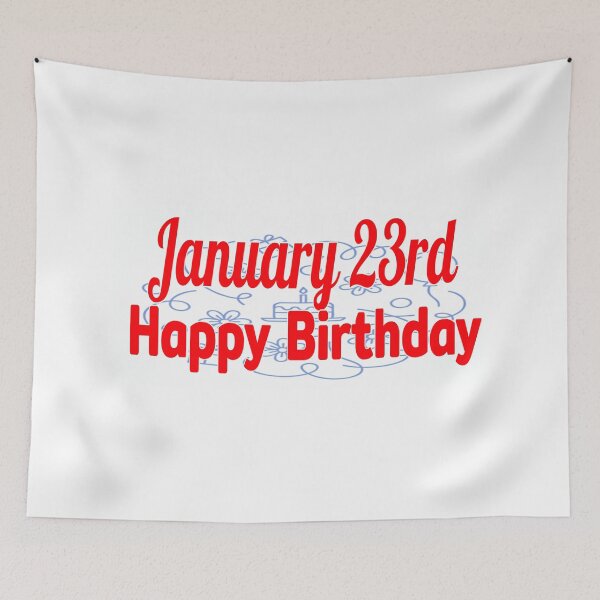 Item preview, January 23rd, Gift birthday  designed and sold by Sujinthaiart.