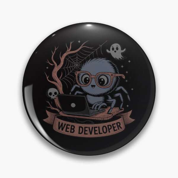 Item preview, Web Developer Spooky Cute Spider Halloween Computer designed and sold by OlafLica.