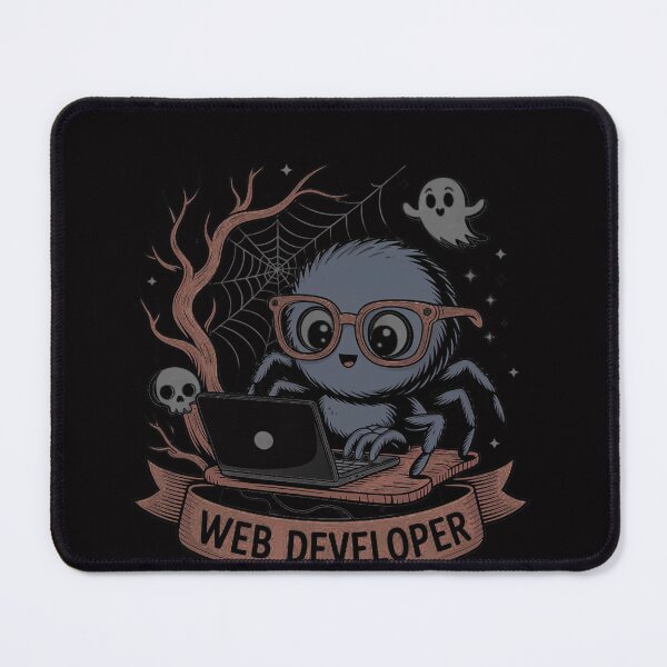 Item preview, Web Developer Spooky Cute Spider Halloween Computer designed and sold by OlafLica.