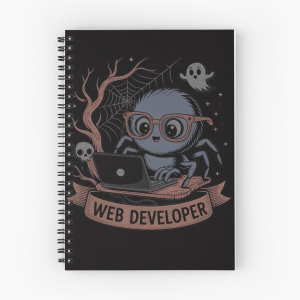 Item preview, Web Developer Spooky Cute Spider Halloween Computer designed and sold by OlafLica.
