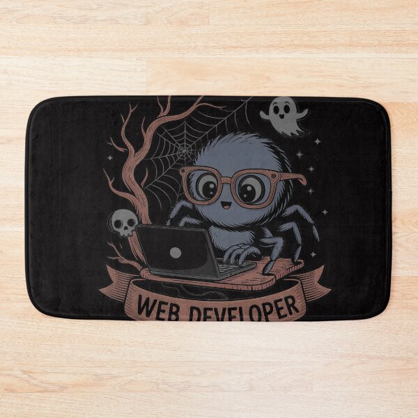 Item preview, Web Developer Spooky Cute Spider Halloween Computer designed and sold by OlafLica.