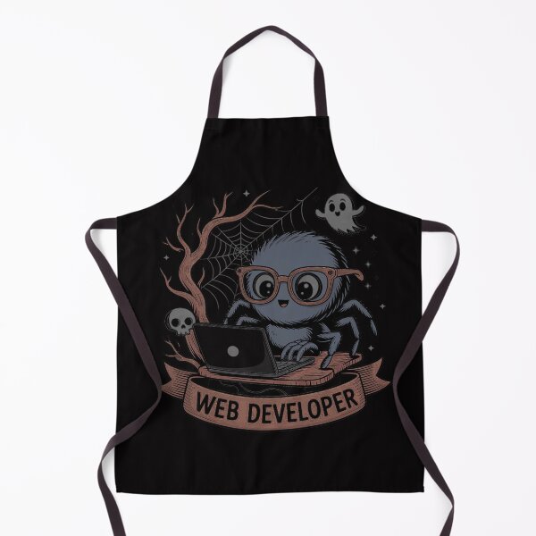 Item preview, Web Developer Spooky Cute Spider Halloween Computer designed and sold by OlafLica.