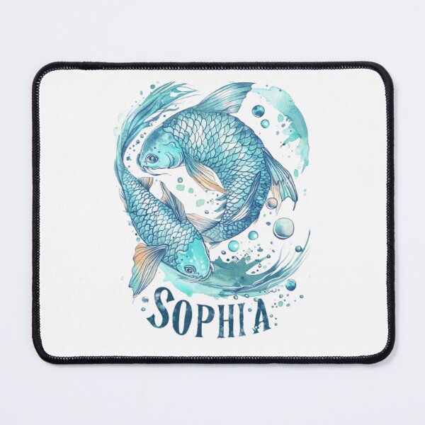 Item preview, Sophia – Pisces Zodiac Sign designed and sold by AlexLineArt.