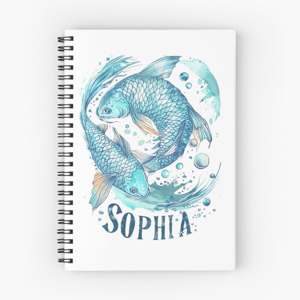Item preview, Sophia – Pisces Zodiac Sign designed and sold by AlexLineArt.