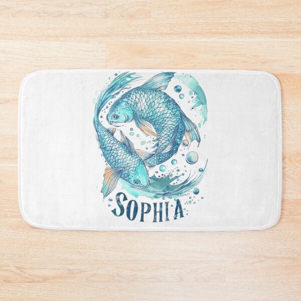Item preview, Sophia – Pisces Zodiac Sign designed and sold by AlexLineArt.