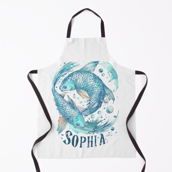 Item preview, Sophia – Pisces Zodiac Sign designed and sold by AlexLineArt.