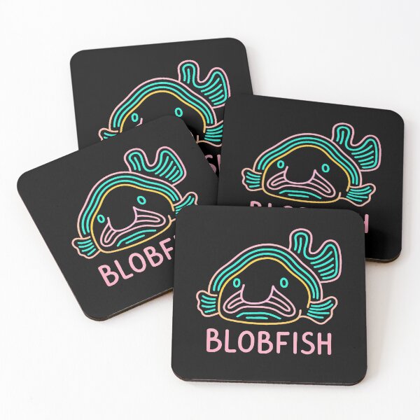Item preview, Neon Blobfish – Funny Deep Sea Cartoon Design designed and sold by JonelCrafts.