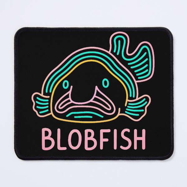 Item preview, Neon Blobfish – Funny Deep Sea Cartoon Design designed and sold by JonelCrafts.