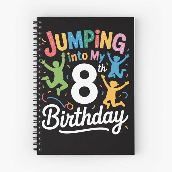 Item preview, Trampoline Lover 8th Birthday Party Jumping Celebration Kids designed and sold by OlafLica.